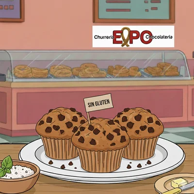 Magdalenas de chocolate SIN GLUTEN